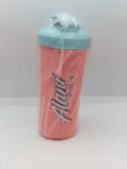 ALANI NU Sport Shaker Bottle Cup 20 Oz Pink/Coral Teal Energy Drink NEW!