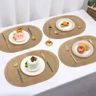 Washable Heat Resistant Pad Oval Pot Mat for Dining Table