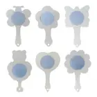 12 PCS Blank Mirror Wooden Handheld Mirrors Unfinished For DIY Homemade _da