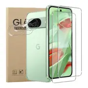 [2+2 Pack] 2PCS Front Tempered Glass Screen Protector + 2 PCS Camera Lens For Google Pixel 9 Pro (2024)