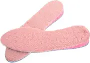 FRCOLOR 1 Pair Height Increase Insoles for Women Plush Warm Replacement Inserts Non Slip Design for Cold Special Occasions