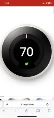 google nest thermostat White