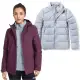 【The North Face】女 Gore-Tex 兩件式外套/可拆式羽絨內件/防水透氣保暖夾克(46I7-SSJ 紫紅 V)