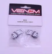 Venom Gambler 1:10 RC Short Course Truck SCT Alloy Rear Wheel Hubs 8603