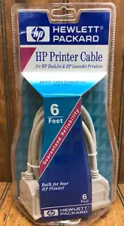 Hewlett Packard HP Printer 6ft long IEEE 1284 Compliant A-B Cable