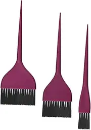 3pcs Hair Coloring Tools Color Bowls Dog Hair Dye Colorthe Dye Brush for Hair Brush for Hair Dye Hair Dye Kit Convergew Hair Dye Comb Hair Dye Accessories Tint Brush Plastic Violet