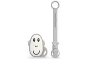 Matchstick Monkey: Flat Face Teether & Soother Clip - Cool Grey