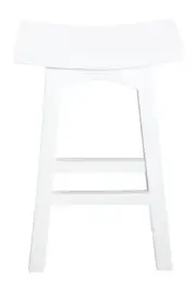 Tokyo Timber Kitchen Counter Stool (White)