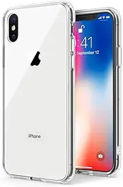 TENOC Phone Case Compatible with iPhone X & iPhone Xs, Clear Case Non-Yellowing Protective Bumper Hard Back Cover for 5.8 Inch