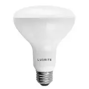 Luxrite BR30 LED Flood Light Bulb 65W Equiv. Dimmable 3500K 650lm E26 Base 9W