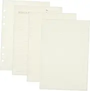 OHPHCALL A5 Dotted Notebook Inserts Loose Leaf Binder Paper 6 Ring Binder Graphing Paper Planner Inserts