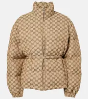 [Gucci] Gucci GG Canvas down jacket AU 12 beige