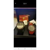 在飛比找蝦皮購物優惠-全新品法拉利黑紅色對錶
