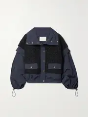 [Ulla Johnson] Ulla Johnson - Aidan Shell And Fleece Jacket - Navy - large large Blue