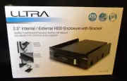 Ultra 2.5" SATA Internal External HDD Enclosure with Bracket USB 3.0
