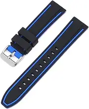 [BBZ] 20 mm Quickfit Strap Compatible with Omega X Swatch Moon Watches Men Women, Vivoactive 3, Forerunner 245/645, Vivomove HR, Galaxy Watch