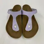 Birkenstock New w/ Box Gizeh Lavender Fog Birkibuc Vegan Regular Select Size