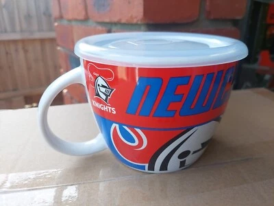 NRL Newcastle Knights Team Logo Large Ceramic Soup Cereal Mug Cup
