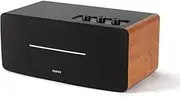 Edifier D12 Active Bookshelf Speaker Bluetooth 5.0 Compact Wooden Integrated Desktop Stereo, 70W RMS, 2×4" Woofers & 2×0.75" Tweeters, BT/RCA/3.5mm AUX Input, Subwoofer Output, Remote Control, Brown