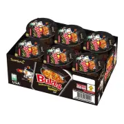 6 Pack - Samyang Buldak Ramen Cup Spicy Hot Chicken Stir-Fried Noodles