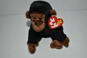 CR TY beanie baby CONGO the MONKEY 1996 RARE 5TH GEN tag with errors (HL21)