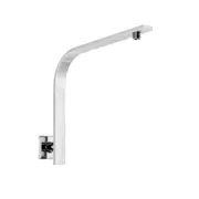 Decaura Gooseneck Shower Arm Square Shower Extension Wall Mount Chrome