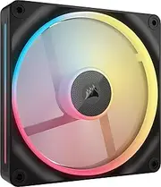 CORSAIR iCUE Link LX140-R RGB 140mm PWM Reverse Fan – Single Fan – Low-Noise, CORSAIR Magnetic Dome Bearing, Dual Light Loops, CORSAIR QuikTurn™ Screws, Zero RPM Mode – Black