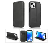 Iphone 15 Wallet Phone Case,Pu Leather Phone Case With RFID Blocking and Card Slots Holder-Black
