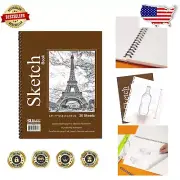 Kids & Adult-Friendly Sketch Book 30 Sheets - Ideal for Creative Projects