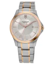 New Victorinox Swiss Army Alliance Quartz White Dial Steel Men's Watch 241912