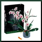 608 Pcs Flower Bouquet Lego 10311 Icons Orchid Assembled Toy Birthday Gifts