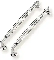 10 Pack 8 Inch Hole Center Polished Nickel Cabinet Pulls Heavy Duty Solid Round Cabinet Pulls Kitchen Cabinet Hardware for Cupboard Drawer Handles Dresser Pulls
