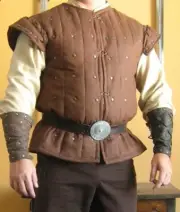 Medieval Celtic Viking Armor Robin Hood Padded Short Gambeson Reenactment Larp