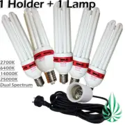 125W ENERGY SAVING GROW LIGHT CFL LAMP COMPACT FLUORESCENT LAMP WITH LAMP HOLDER
