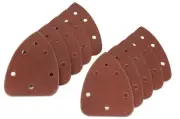 WEN 6301SP80 Detailing Palm Sander 80-Grit Hook and Loop Sandpaper (10-Pack)