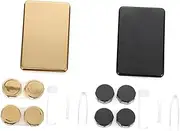 Gogogmee 2 Sets Boxes Mirror Color Household - Holder Convenient - Case - Container Travel - Kit Portable Case Black Pp