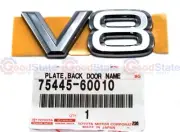 Genuine Toyota LandCruiser 78 76 Series VDJ Back Tail Door Name Badge V8 Plate (for: Toyota)