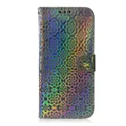 For Google Pixel 3A XL Solid Color Colorful Magnetic Buckle Horizontal Flip PU Leather Case