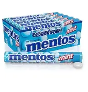 Mentos Chewy Mint Candy Roll Mint Non Melting Party 14 Count Pack of 15