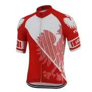 Mens Retro Polska Cycling team Jerseys Bicycle Jersey Cycling Shirt Cycling Tops