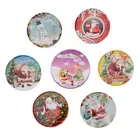 Christmas Cup Mat Home Decoration Table Cup Mat for Hot Coffee Beer Tea (A)