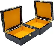 COOLHIYA 2pcs Case with Handle Portable Storage Box Reusable Travel Case Organizer