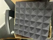 Gator Frameworks Acoustic Foam Pyramid Panels 8 Pack 12X12X2