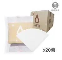 在飛比找PChome24h購物優惠-【TIMEMORE 泰摩】 泰摩 V02 漂白圓錐咖啡濾紙 