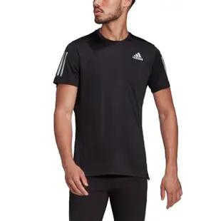 【adidas 愛迪達】圓領T恤 短袖 反光 OWN THE RUN TEE 男 - H58591