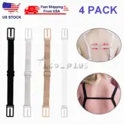 4 Pack Anti Slip Straps Clips Holder Bra Women Non-Slip Bra Rope Back Adjustable