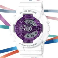 在飛比找森森購物網優惠-CASIO G-SHOCK 冬季系列 繽紛金屬雙顯腕錶 GA