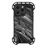 iPhone 16 Pro Ultra Bounce Case MagSafe Compatible Monochrome marble lines