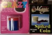 Royal Magic SPIKED COIN magic trick plus Crazy Cube mental magic Instant Magic