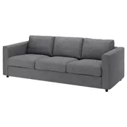 VIMLE 3-seat sofa, Lejde grey/black